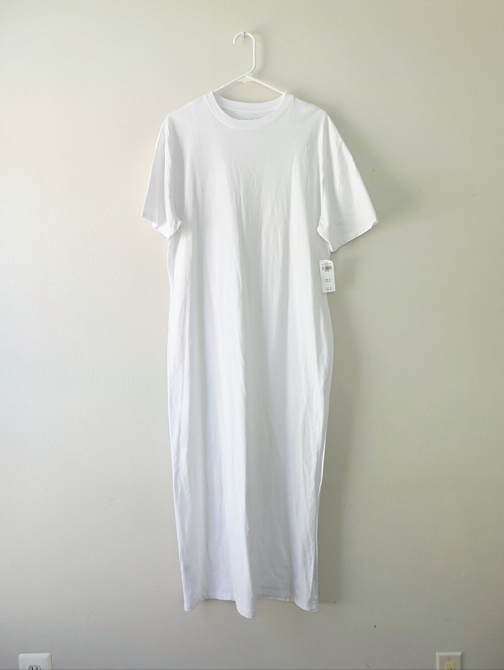 abercrombie & Fitch  t-shirt dress White Maxi  Midi Medium